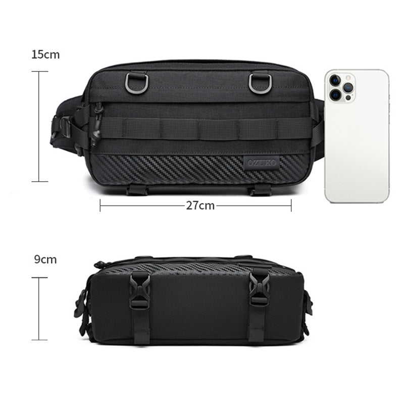 OZUKO 9676 Outdoor Tactical Men Crossbody Bag Oxford Cloth Chest Pack OZUKO 9676 Outdoor Tactical Men Crossbody Bag Oxford Cloth Chest Pack
